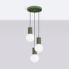 Halo 3P hanging lamp, olive green