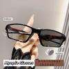 Fashion Men Sports Photochromic Sunglasses Ultra Light Oversized Frame Near Sight Eyeglasses Photochromic Myopia Eyewear To -4.0