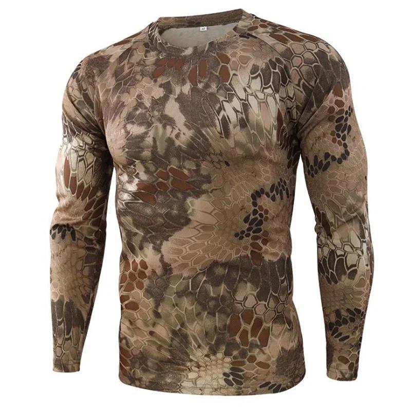 Fashion Versatile Camouflage Printed Top Long Sleeve Casual Loose Comfortable Pullovers Long Sleeves Men’s