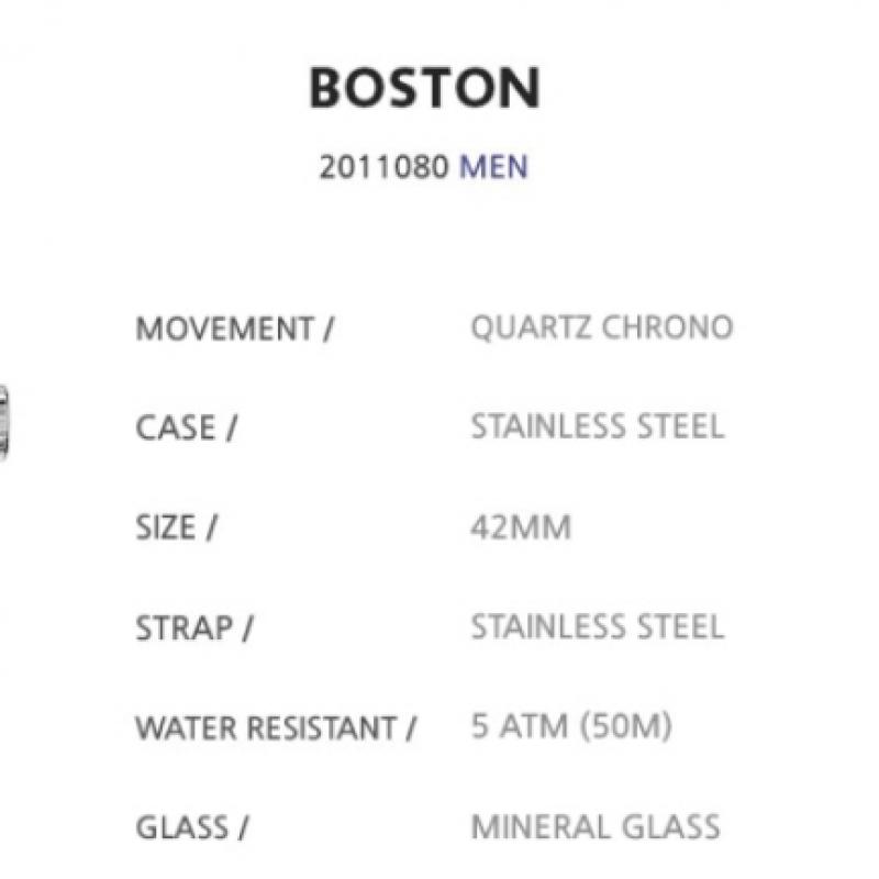 Lacoste Кварцевые металлические часы Lacoste Boston
