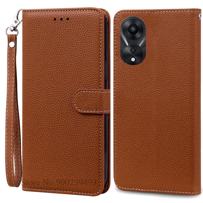 For OPPO A78 5G Case Soft Silicone Leather Wallet Case For OPPO A58 5G A 78 Phone Case For OPPO A78 5G Cover Coque Fundas Etui