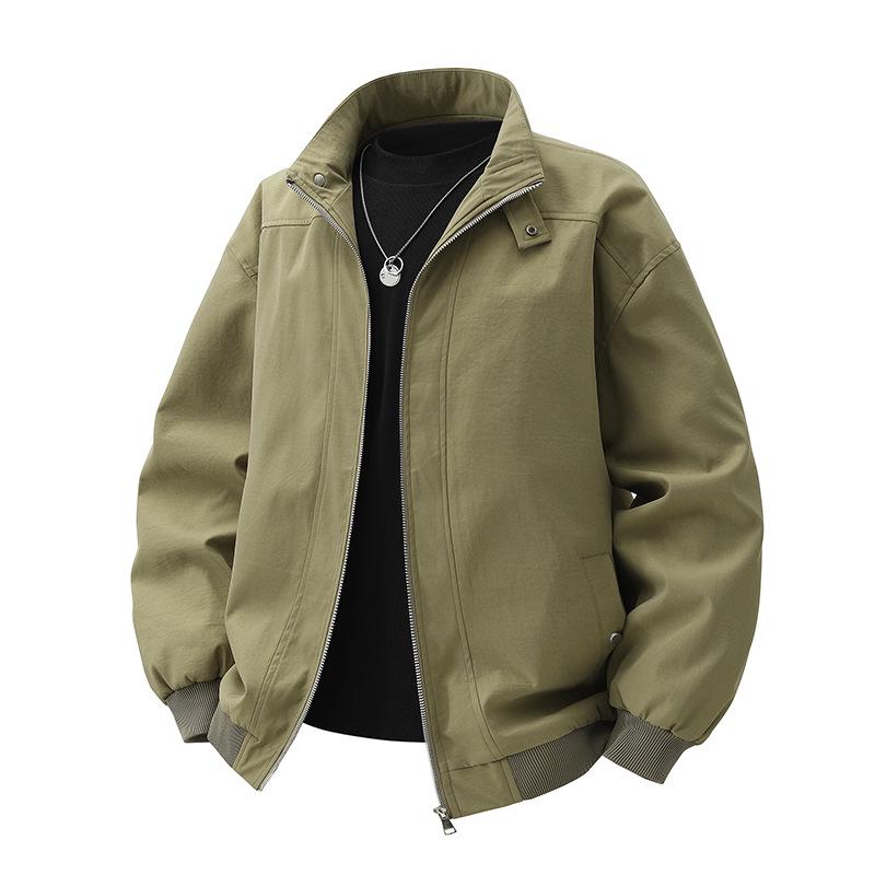 Мужская модная американская повседневная куртка с лацканами - весенняя рабочая одежда для пилотов, доступны большие размеры