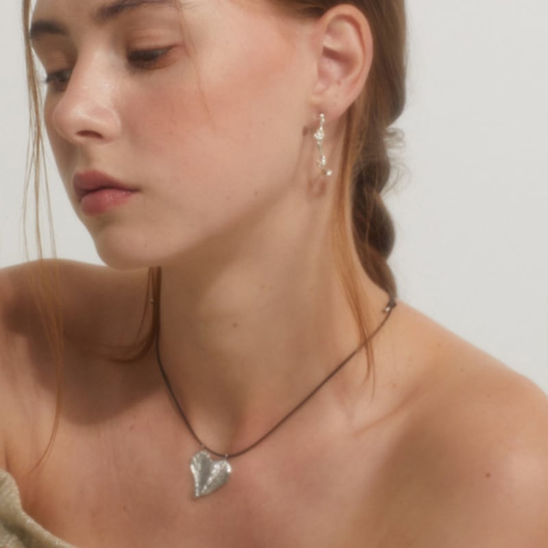 BOLDIERE Ожерелье с листом сердца_ N14