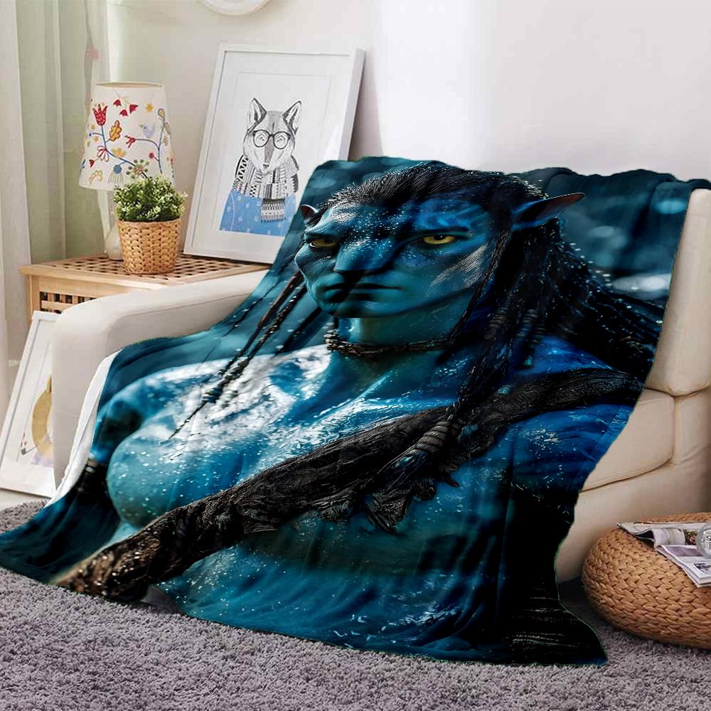 Avatar Theme Printed Blanket - Perfect for Couch, Bed, Travel & Outdoor Use | Machine Washable, Cozy & Durable.