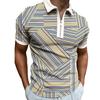 Модная полосатая повседневная трендовая летняя мужская футболка с коротким рукавом ПОЛО