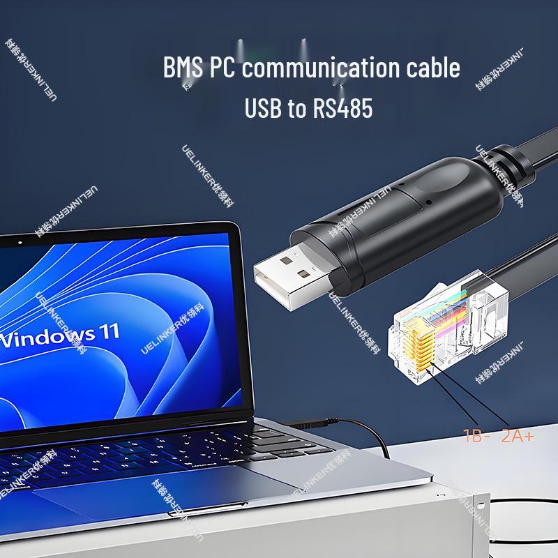 Кабель USB к RJ45/RJ12 RS485 BMS для мониторинга литиевых батарей для новых систем хранения энергии
