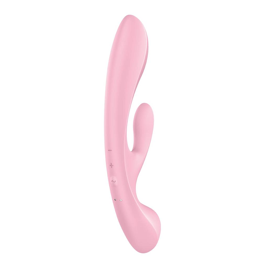 Satisfyer Triple Oh Pink Вибратор Электрический Массажер 2в1 Клиторальная Точка G Одновременная Стимуляция Клиторальный Оргазм Средний Оргазм Две Точки Пытки 2WAY