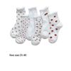 Breathable Ankle Socks Fruits Flower Prints Casual Socks Sweat Absorption Tube Socks