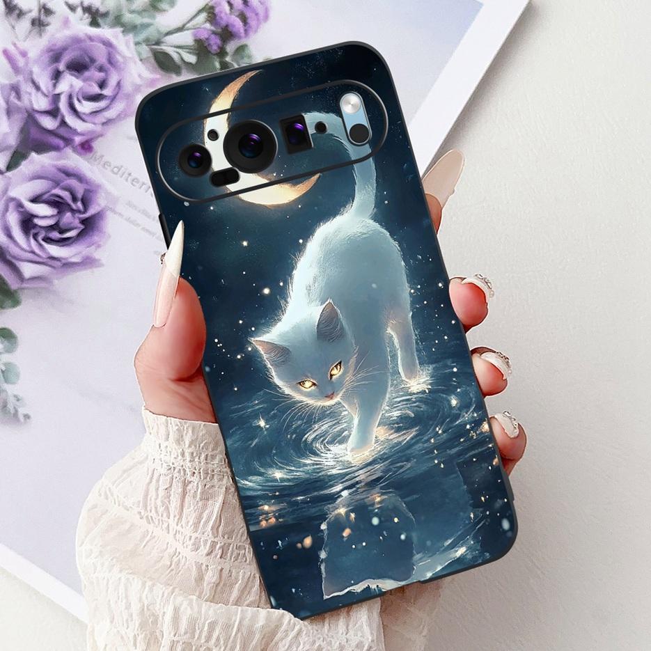 Чехол для Google Pixel 9 Pro Чехол Pixel9A Цветы Расписной Чехол Мягкий Силиконовый Чехол для Телефона Для Google Pixel 9A Pixel9 Pro Корпус