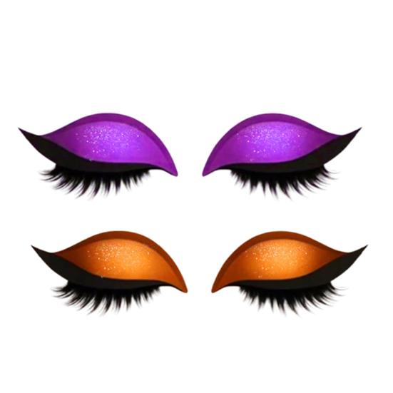 2 Lazy Stickers Eye Shadow Eyelash Pairs Reusable Eye Makeup Stickers