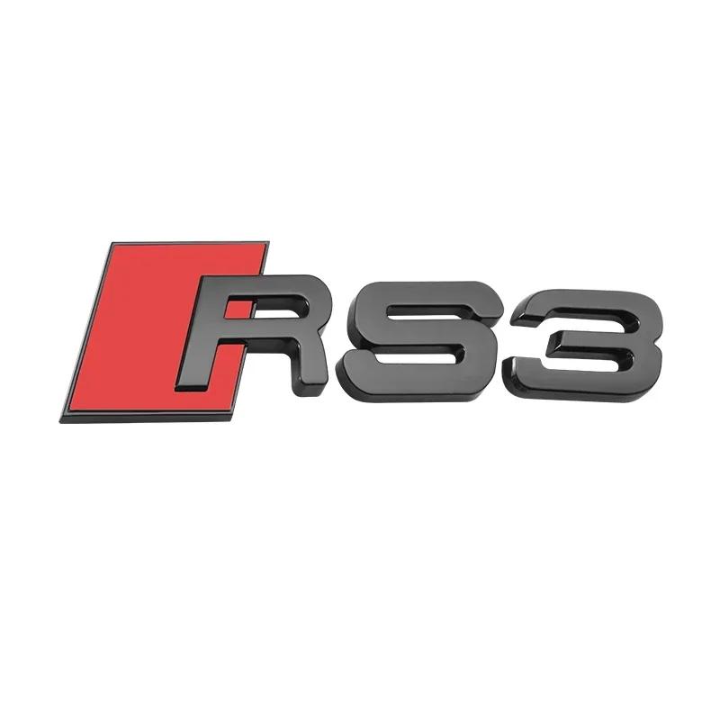 2026 Be used for AQ3 RS3 RS4 RS5 RS6 RS7 RS8 A3 A4 Original car displacement decorated black modified car label Accessories