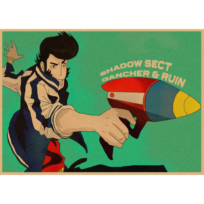 Ретро-постер аниме Space Dandy - Бесплатная доставка