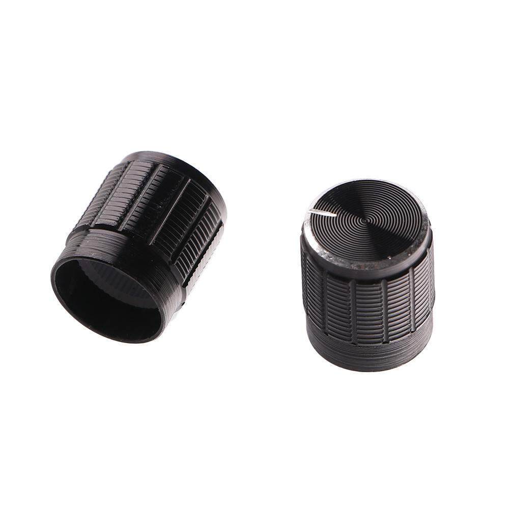 Practical Aluminum Zinc Zinc Alloy Black Volume Control Rotary Knob Rotary Switch For Potentiometer Knob