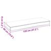 Pallet Cushion Set 2 pcs Anthracite 120 x 40 x 8 cm Oxford Fabric
