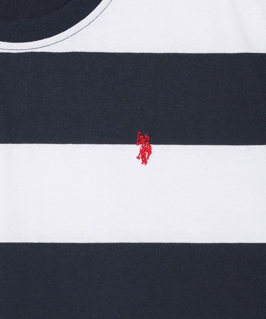 USPOLOASSN Cotton Short Sleeve Round Neck T-Shirt_Navy St