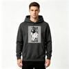 Men's Printed Pullover Hoodie Stylish Anime Character Banknote Pattern Casual Long Sleeve Hooded Sweatshirt
