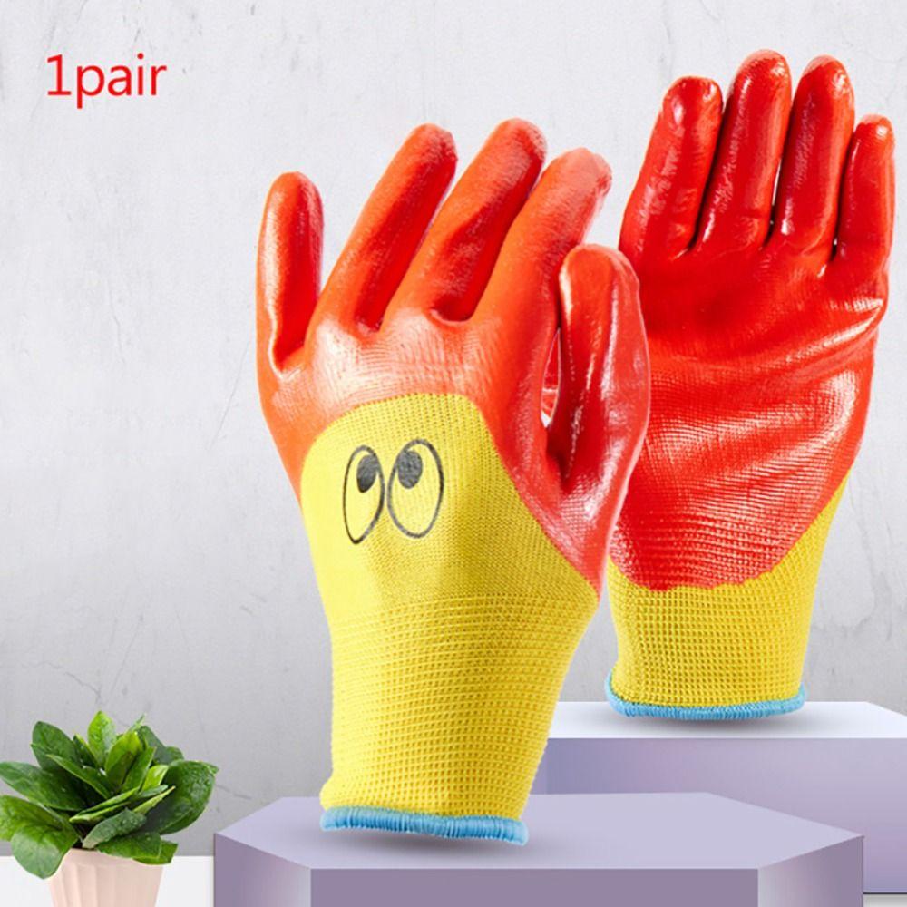 Anti Bite Cut Kids Garden Glove Latex Children Protective Gloves Gardening Gloves Planting