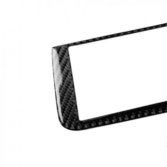 Carbon Fiber CD Seat Heat Console Sticker Trim For Mercedes Benz GLA CLA A-W×2