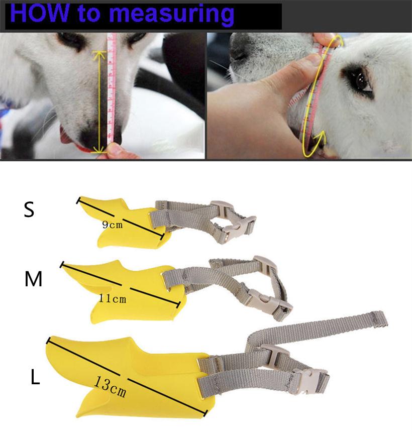Dog Cover Adjustable Nylon Tape Soft Silicone Duckbill Design Breathable Dog Muzzle Anti Biting Training Stop Chew Pet Supplies