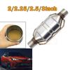 Universal Catalytic Converter 400 Cells High Flow Muffler Catalyst Converter Euro1 Round Stainless Steel 2'' 2.25'' 2.5'' 3"