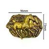 Ретро металлическая пряжка для ремня Double Horse Пряжка в ковбойском стиле с веревкой Аксессуар Унисекс Гладкая пряжка