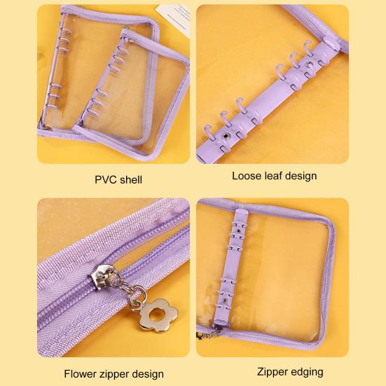 Органайзер для наклеек, прозрачный держатель для хранения наклеек формата А5/А6 на молнии, многоразовый альбом, коллекция наклеек, книга для взрослых