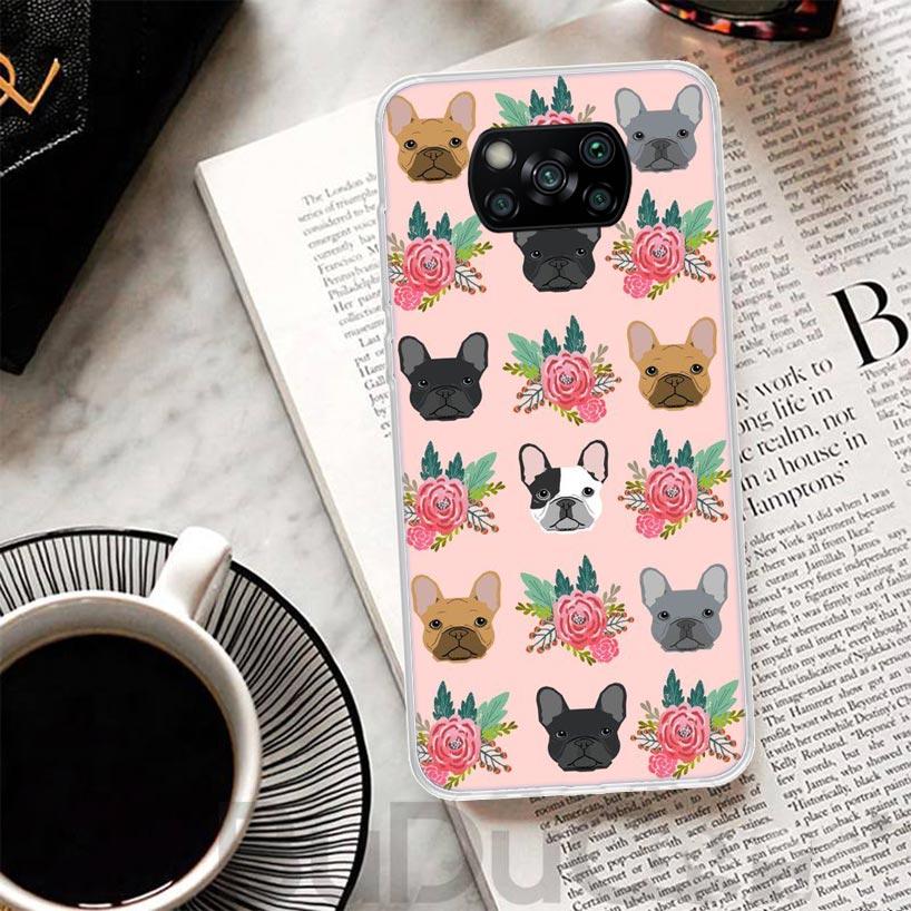 Bulldog Pug Dog Cover For Xiaomi Poco X6 X7 X5 Pro X4 Gt X3 Nfc F6 Phone Case F5 F4 F3 F2 F1 M5S M4 M3 Print Shell Housing X3 X4