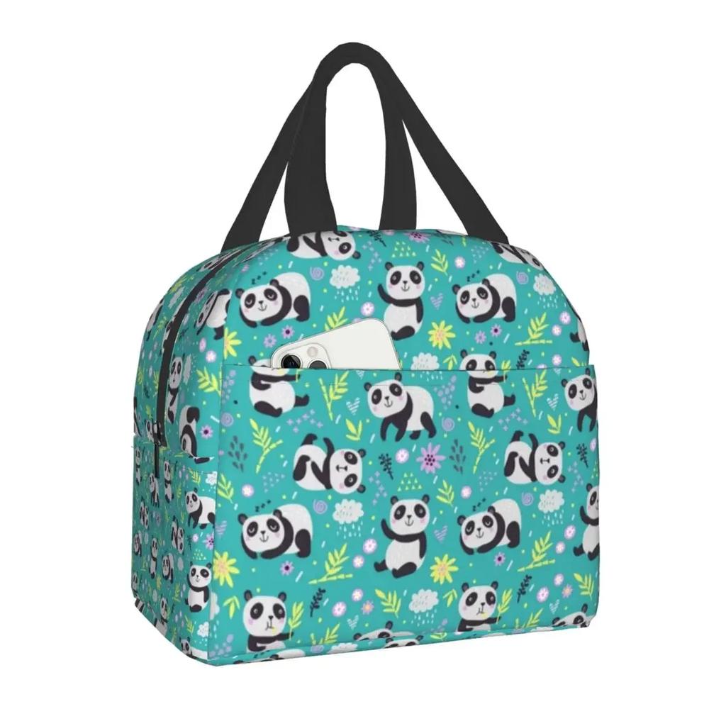 Сумка для обеда Panda Bear, переносная термосумка для кемпинга, путешествий, ланч-бокс для женщин и детей, для работы, пикника, хранения продуктов