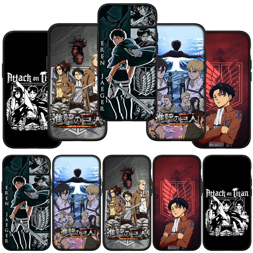 Чехол для телефона Samsung Galaxy S25 S23 S22 S24 Ultra FE A05 A06 A15 A16 A36 A37 A35 A54 A55 A56 A57 A25 A26 A53 Атака Титанов Эрен Йегер Аниме Чехол
