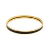 HERMES Uni Gold Plated Bangles Unisex Black H240001F-0162