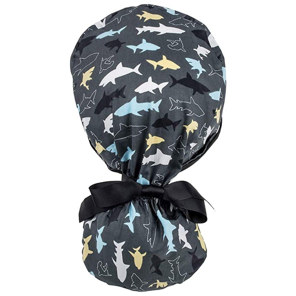 Многоразовая рабочая шапочка против выпадения волос хирургическая шапочка головной убор шапочки с завязками для ресторанов