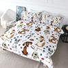 Cute Colored Cat Bedding Three-Piece Quilt Cover