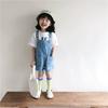 Летние детские джинсовые комбинезоны-шорты, летние модели для детей, комбинезоны-шорты с открытыми плечами для девочек, повседневные брюки