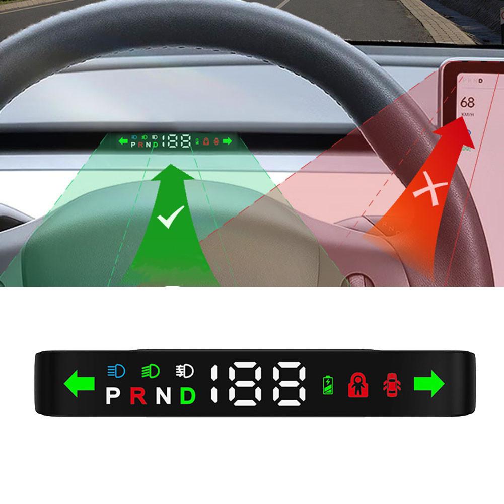 Для Tesla Model 3 Y 2016-2024 Head Up Car HUD Dashboard Electronics Speed Display Speed Display Professional High Quality