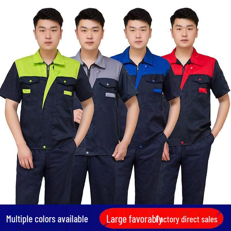 Summer Short-Sleeve Workwear: Comfortable, Breathable, Moisture-Wicking, Hot-Selling, with Printing & Embroidery