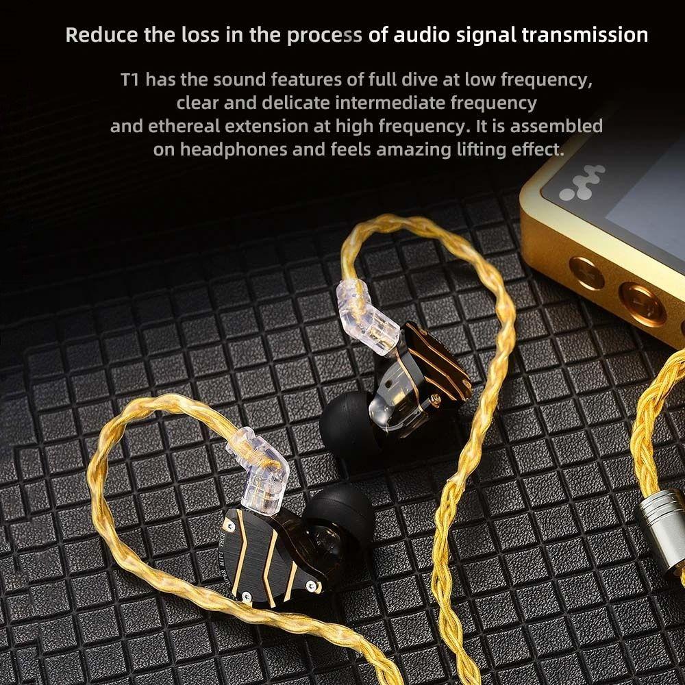 Silver Plated KZ Earphone Cable Upgrade Cord KZ Wired Headphones For ZXN ZXT VK4