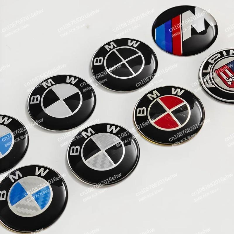 1Pcs 45mm Car Steering Wheel Badge Emblem Stickers For BMW E36 E46 E53 E90 E60 E61 E93 E87 X1 X3 X5 X6 F30 F20 F10 Accessories