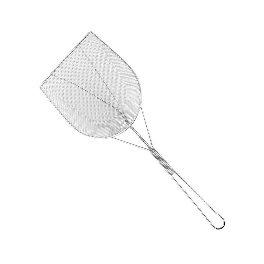 304 Stainless Steel Filter Spatula Heat Resistant Premium Fine Mesh Filter Coarse Mesh Long Handle Filter Spoon Kitchen Supplies