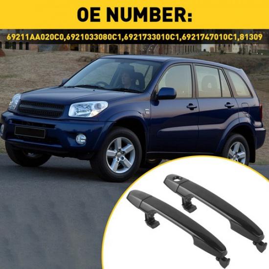 Exterior Door Handle Front Fit 2001-2012 Toyota RH/LH Driver/Passenger Side RAV4