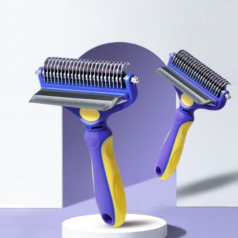 Removing Dog Dematting Deshedding Tool Dematting Comb Dog Deshedding Tool Easy Mats Tangles