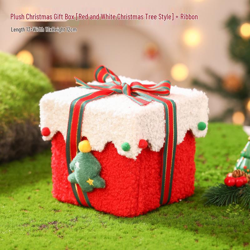 Рождественский Вечер Яблочная Подарочная Коробка - Креативная Упаковка для Конфет в Виде Маленького Домика для Детей