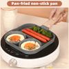2 Hole Non-stick Frying Pan Thickened Omelet Pot Mini Egg Pancake Steak Pan Kitchen Cookware Pan
