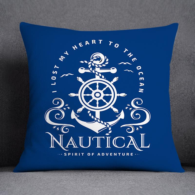 Pillowcases Home Office Decor Cushion Covers Blue Mermaid Sailor Marines