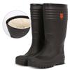 Rubber Waterproof Shoes Men's Black Mid-tube High-tube Non-slip Wear-resistant Construction Site Shoes Rain Boots
