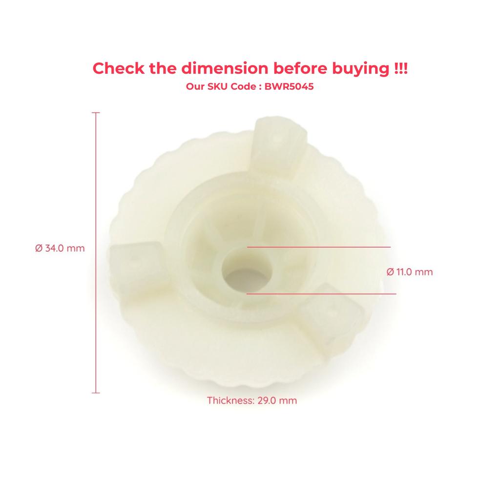 EWR5045 Window Regulator Motor Cog Repair Gear for Alfa Romeo 159 939 2005-2011 4/5 Door 71740175 71740121