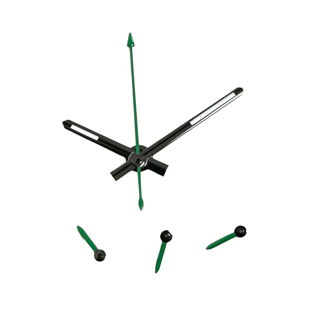 Серебристые/Оранжевые Стрелки для Часов для Механизма VK63 6 Пинов Зеленый Люминесцентный Указатель Часов Аксессуары