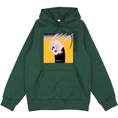 Каваи Женская Одежда Девушки Группа Meovv Meow Толстовки Зимние Повседневные Теплые Толстовки с Капюшоном Милые Толстовки с Принтом