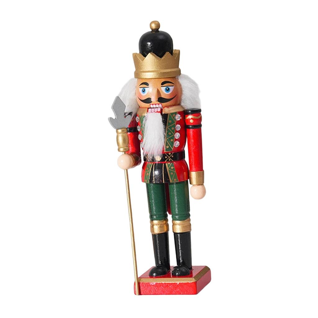 Christmas Decorative Nutcracker Figurine Crafts for Shelves Home Xmas Gift
