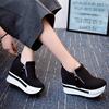 Women Boots Solid Round Toe Spring Slip On Shoes