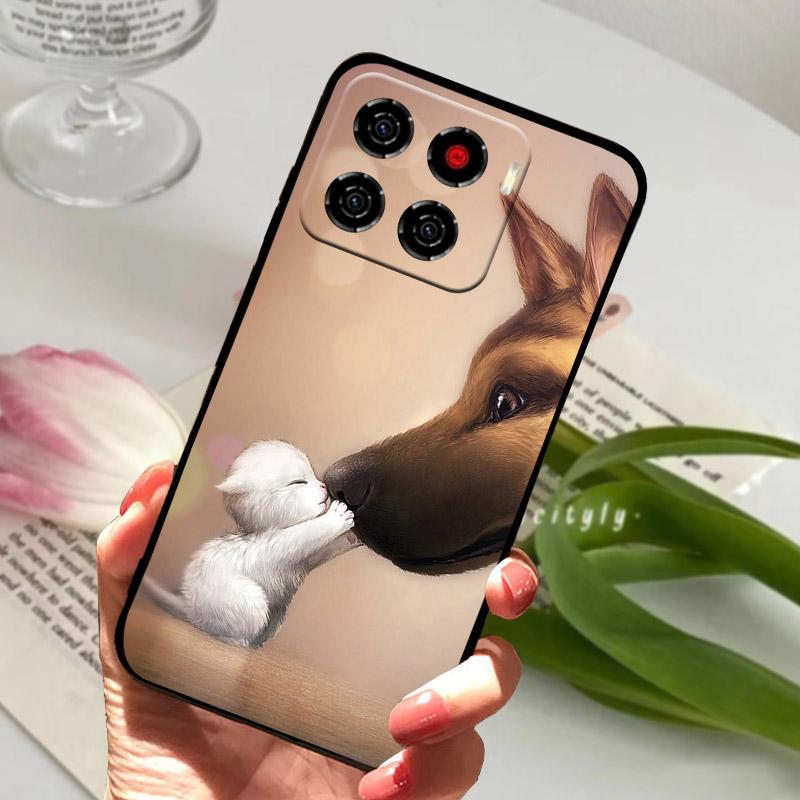For ZTE Blade A56 Case Soft Silicone Protect Cover For ZTE Blade A56 4G Phone Case Z2473 6.75" Shockproof TPU Funda Shell Bumper
